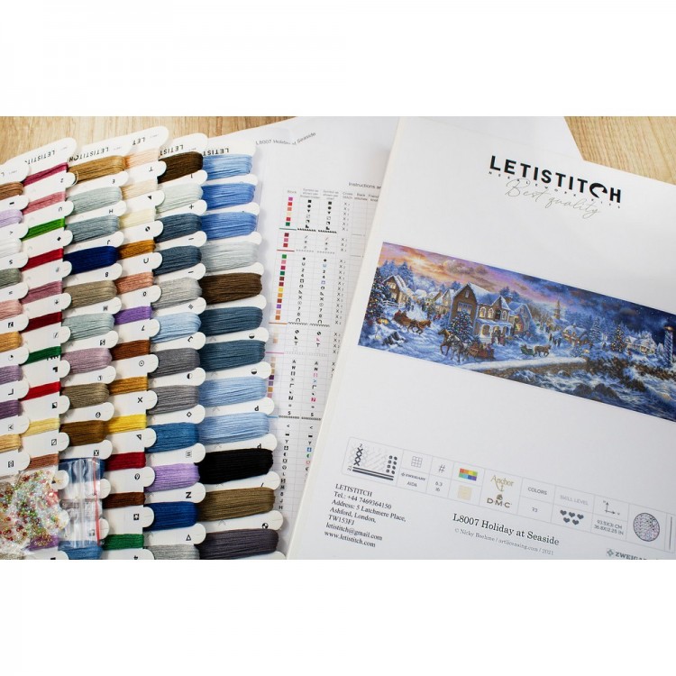 Набор для вышивания LetiStitch L8007 Holiday at Seaside (Отдых на море)