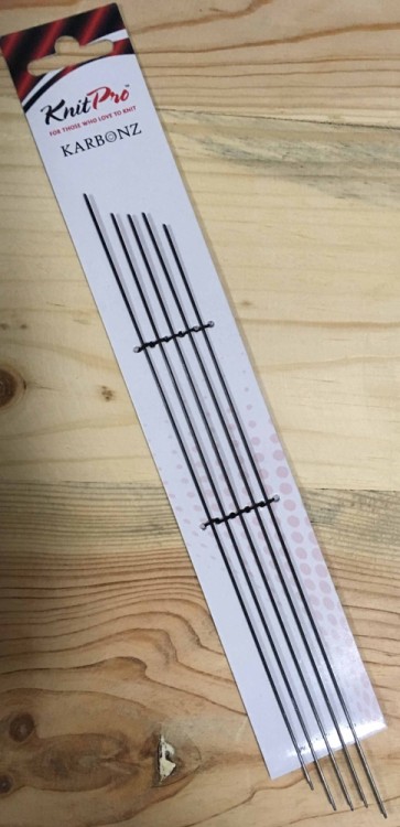 KnitPro Спицы чулочные "Karbonz" 15 см