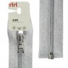 Riri 2518678/65/87001 Молния спираль, разъемная, на люрексной ленте, 6 мм, 65 см, серебристый