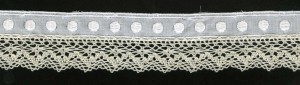 IEMESA T125/01 Вышивка-шитьё с плетеным кружевом, ширина 40 мм, цвет белый