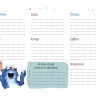 КотоJOURNAL. Настольный планер с синими котами Рины Зенюк (черная)