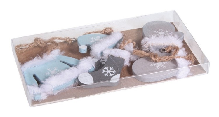 Rayher 56978000 Набор декоративных элементов-подвесок "Модная зима"