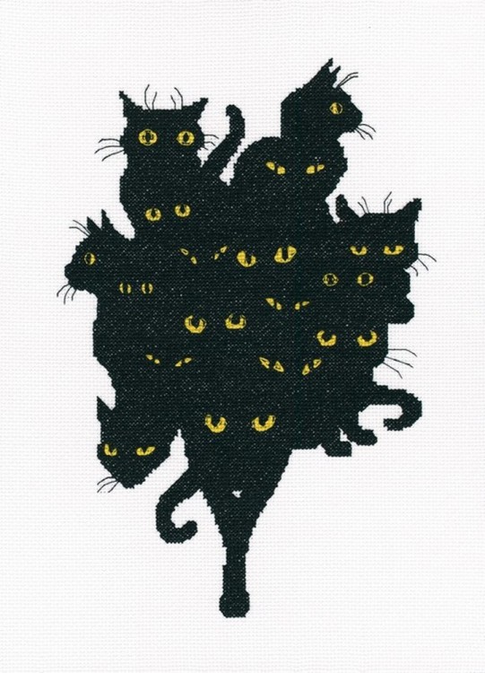 Набор для вышивания РТО M670 Среди черных котов