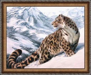 Алмазная живопись АЖ-1520 Снежный барс