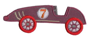 HKM 33491/1SB Термоаппликация "Rennwagen Reflex rot"