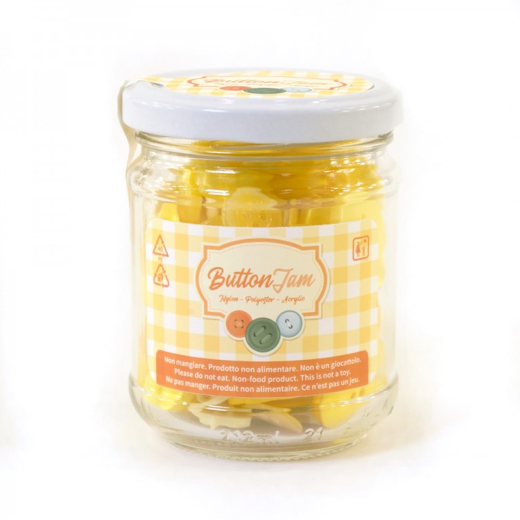 Sandra ADDES/Yellow MIX Пуговицы Sandra в стеклянной банке, желтый