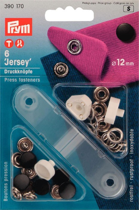 Prym 390170 Кнопки Джерси для легких тканей