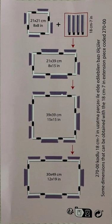 Nurge 270-1 Пяльца квадратные