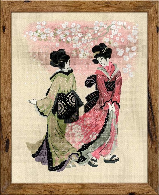 Набор для вышивания Риолис 1508 Вишни в цвету