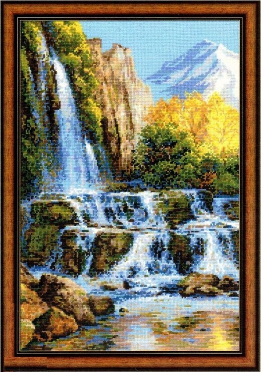 Набор для вышивания Риолис 1194 Пейзаж с водопадом