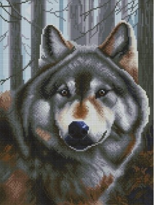 Белоснежка 719-BK-S Волк мозаичные картины