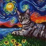 Конек 1366 Кот и звездная ночь
