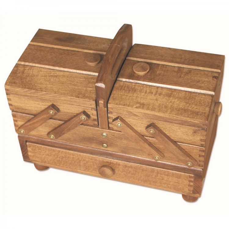 Aumueller 31/247/2 Шкатулка для рукоделия 3-х этажная, бук коричневый