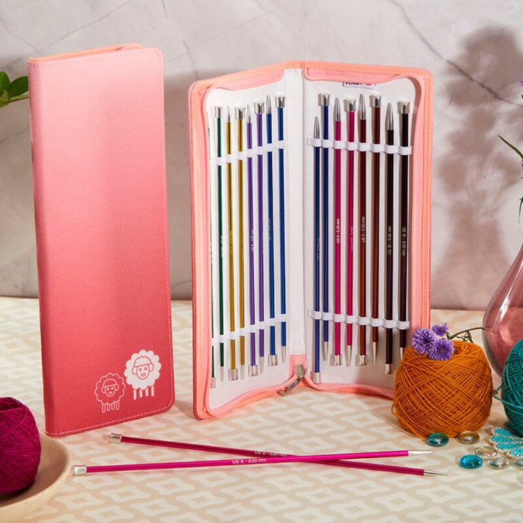 KnitPro 47440 Набор "Grande" спиц прямых "Zing"