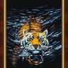 Алмазная живопись АЖ-1521 Плывущий тигр