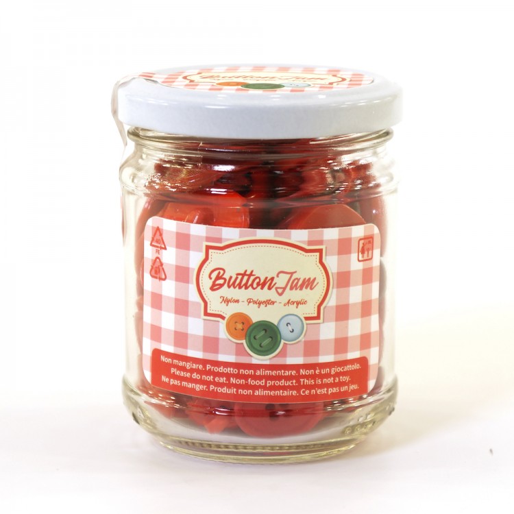 Sandra ADDES/Red MIX Пуговицы в стеклянной банке