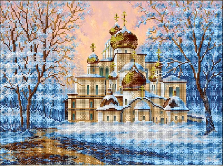 Набор для вышивания Паутинка Б-1499 Воскресенский собор Новоиерусалимского монастыря