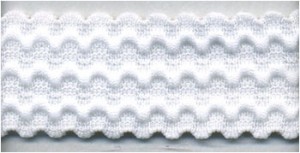 Matsa 49077/0001 Резинка декоративная, ширина 25 мм, цвет белый