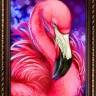 Алмазная живопись АЖ-1869 Яркий фламинго