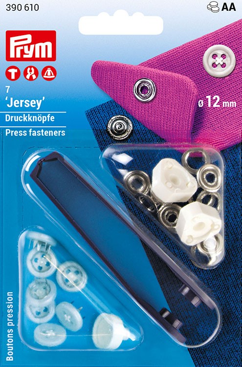 Prym 390610 Кнопки "Джерси" с имитацией стежка