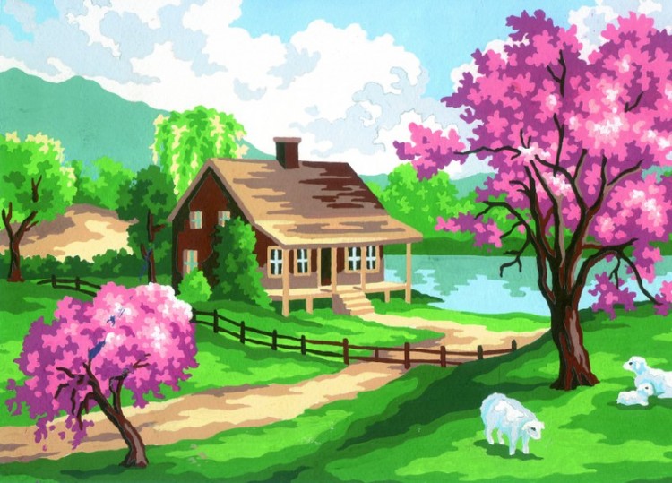 Collection D'Art 3208 Ткань с рисунком для вышивания