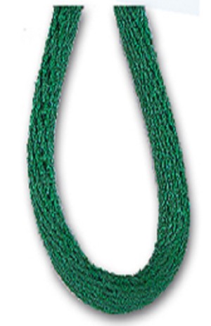 SAFISA P00470-1,5мм-25 Шнур атласный мини-рулон, 1.5 мм, цвет зеленый