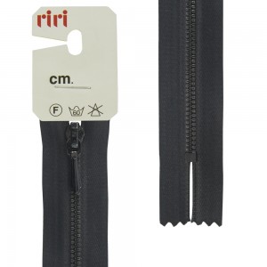 Riri 4301110/18/2110 Молния металлическая, неразъемная, крашеная, 3 мм, 18 см, черный