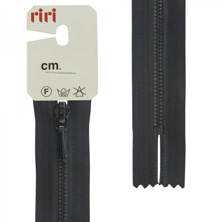 Riri 4301110/18/2110 Молния металлическая, неразъемная, крашеная, 3 мм, 18 см, черный
