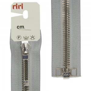 Riri 8651520/60/2118 Молния металлическая, разъемная, 6 мм, 60 см, светло-серый