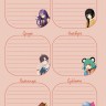 Ежедневник с наклейками Anime Planner (девочка в цветах)