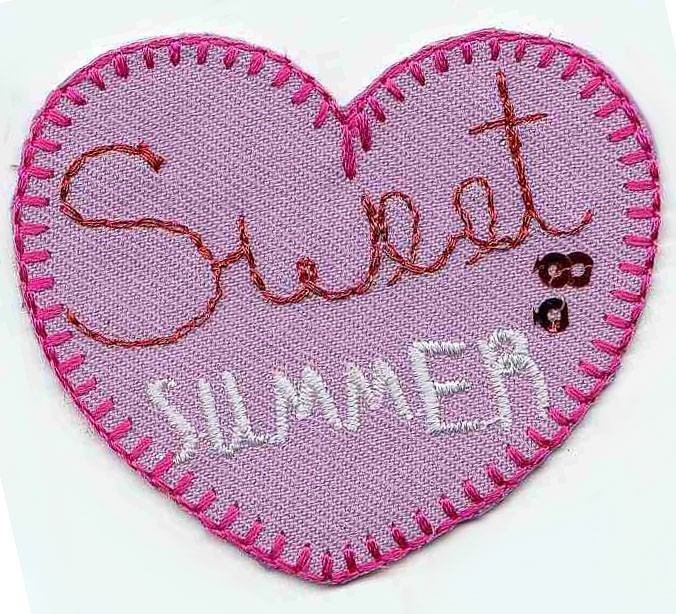 HKM 33702/1SB Термоаппликация "Сердце - Sweet Summer"