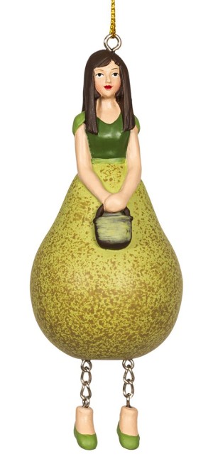 Fiebiger Floristik 850063-800 Фигурка декоративная, цветочная фея "Груша"