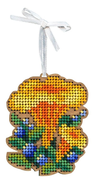 Набор для вышивания Щепка О-148 Ёлочная игрушка. Лисички