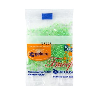 Preciosa Ornela 57556 Салатовый бисер 10/0 5 г