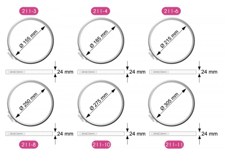 Klass&Gessmann 211-4 Пяльцы для вышивания круглые с замком