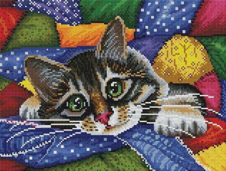 Белоснежка 246-ST-S Котик в лоскутках