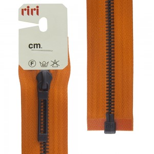 Riri 3054592/60/2404 Молния металлическая, разъемная, 6 мм, 60 см, оранжевый