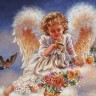 Набор для вышивания Белоснежка 3990-14 Ангел с птичками