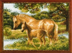 Риолис 1258 Лошадь с жеребёнком