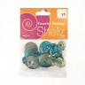Blumenthal Lansing 1850 00015 Пуговицы "Shellz" Agoya Turquoise