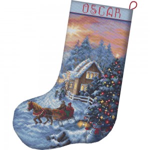 LetiStitch L8011 Christmas Eve Stocking