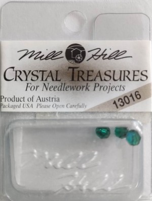 Mill Hill 13016 Декоративная подвеска "Round Emerald AB"