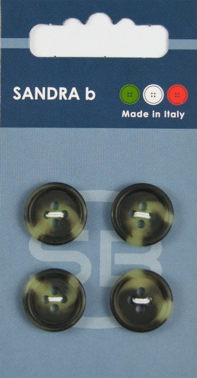 Sandra CARD070 Пуговицы, темно-зеленый