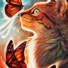 Paintboy GX31131 Кошка с бабочками