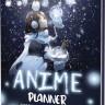 Ежедневник с наклейками Anime Planner (девочка с лампочками)