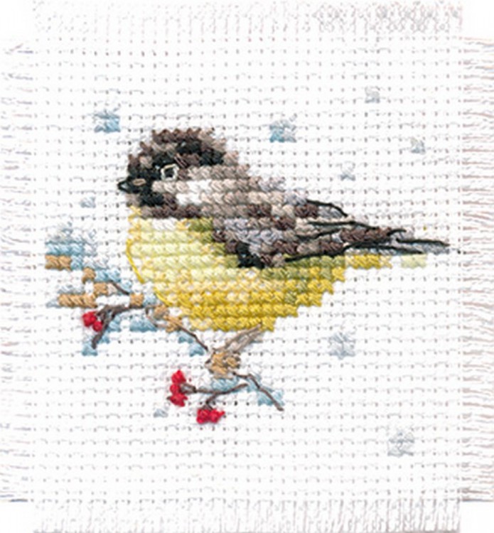 Набор для вышивания Алиса 7-07 Открытка "Синичка"