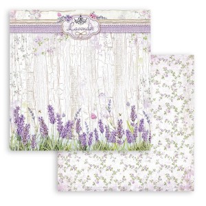 Stamperia SBB850 Бумага двухсторонняя для скрапбукинга "Provence lavender"