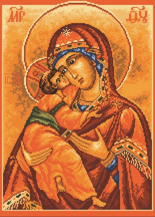 Набор для вышивания Матренин Посад 0536/Н Икона Владимирская Богородица