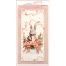 Набор для вышивания Образа в каменьях 77-О-04 Открытка - конверт "Зайчик с цветами"