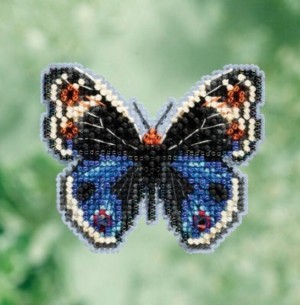 Mill Hill MH181711 Blue Pansy Butterfly (Голубая бабочка-анютины глазки)
